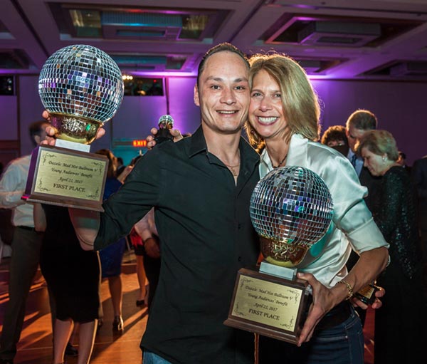 Michele Siekerka and lya Abdullin-YA Disco Ball Trophy Winners