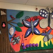 A mural created by students and artist Marilyn Keating at Grace Norton Rogers Elementary School in Hightstown, NJ