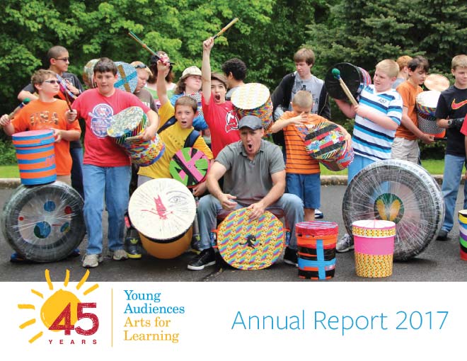 Cover im age of Young Audiences Annual Report 2017