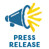 The words "Press Release" with graphic of megaphone