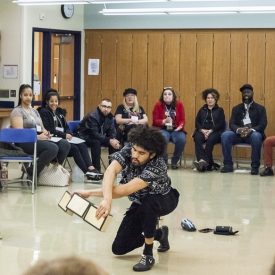 iam Halstead, Philadelphia based juggler shines a spotlight on Disability Arts with a live performance during a "United We Discover" event held at Morris-Union Jointure Commission.