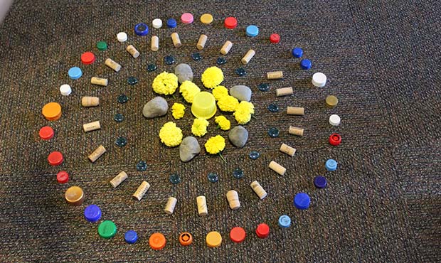 Finding your Center: Found Object Mandalas